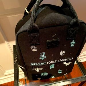 2024 Disney Parks Loungefly Haunted Mansion Canvas Backpack Leota Hatbox Ghost